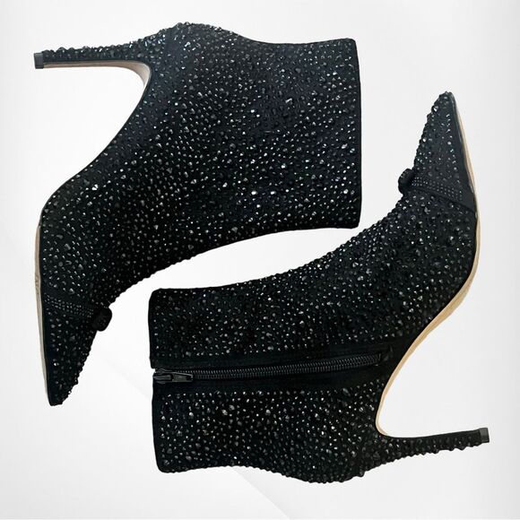 INC International Concepts Shoes - New In Box INC International Concepts IGNACIA Black Sequin/Crystal Bootie Size 8